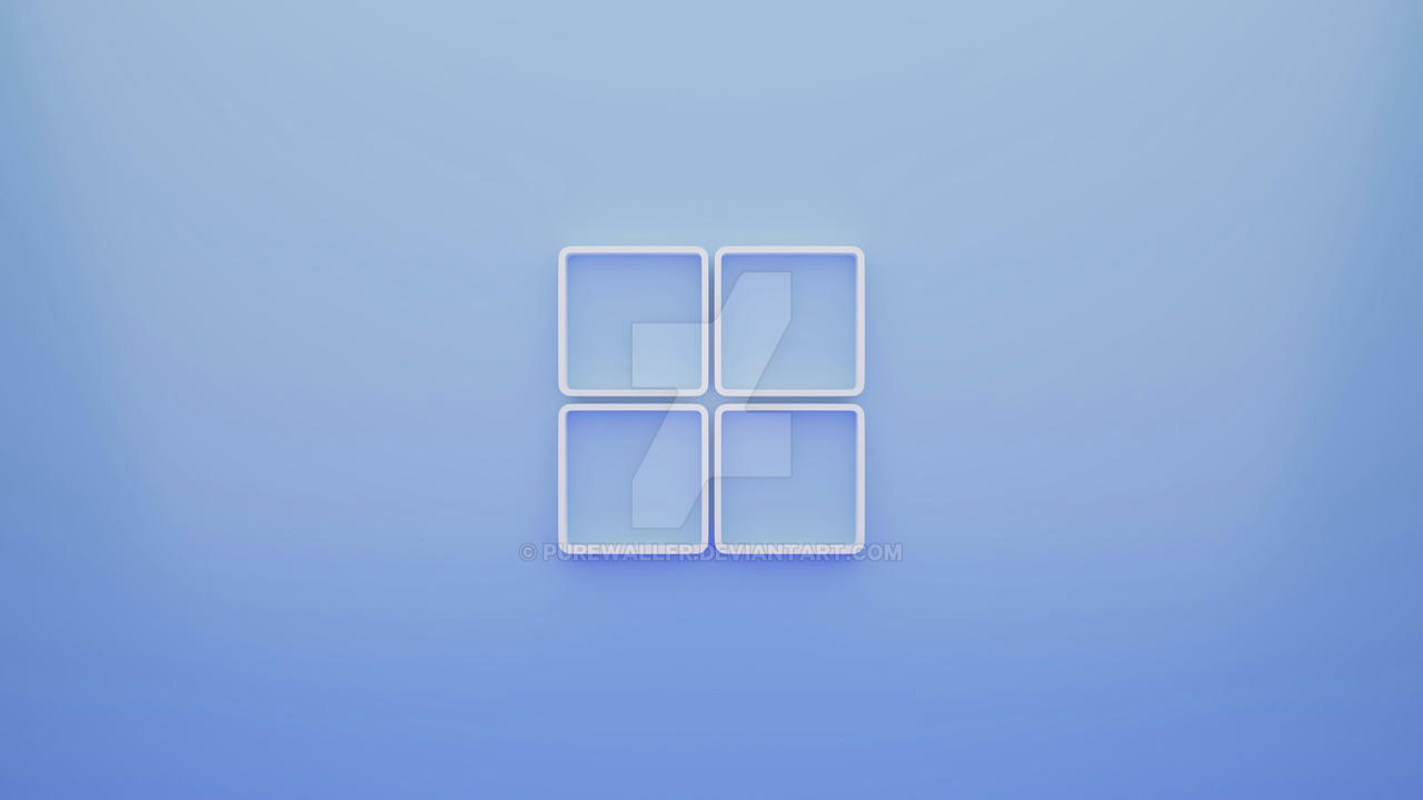 Minimal Blue Windows 11 Style Wallpaper 4K by PurewallFR on DeviantArt