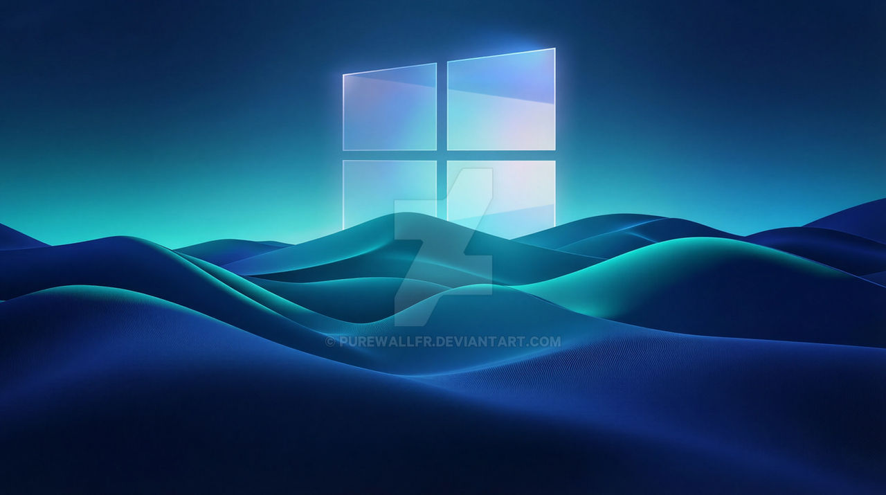 Windows 11 Blue Abstract Wallpaper 4K Minimal by PurewallFR on DeviantArt