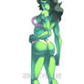 Powerful She-Hulk Helayne By Zipskyblue