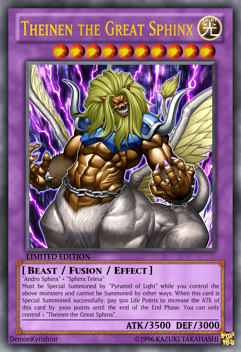 theinen the great sphinx yugioh card EP1-EN001 Prices | Exclusive Pack Beast/Effect Level 10 ATK/3500 DEF/3000 Yu-Gi-Oh! - Exclusive Pack -