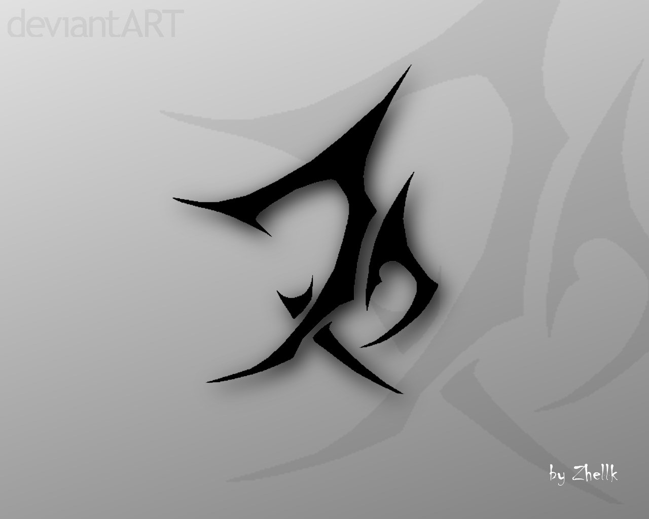 My Deviant Art Logo By Zhellk On Deviantart