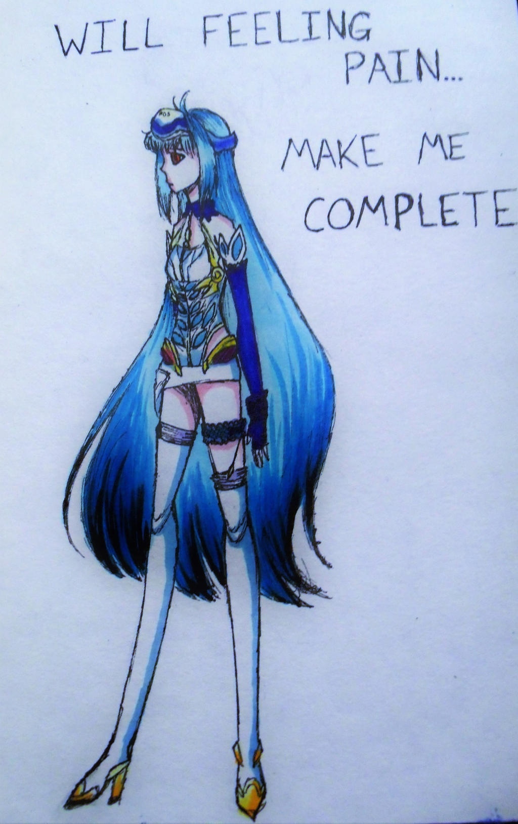 -old Xenosaga fanart- KOS-MOS [Copic]