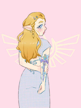 tatted zelda