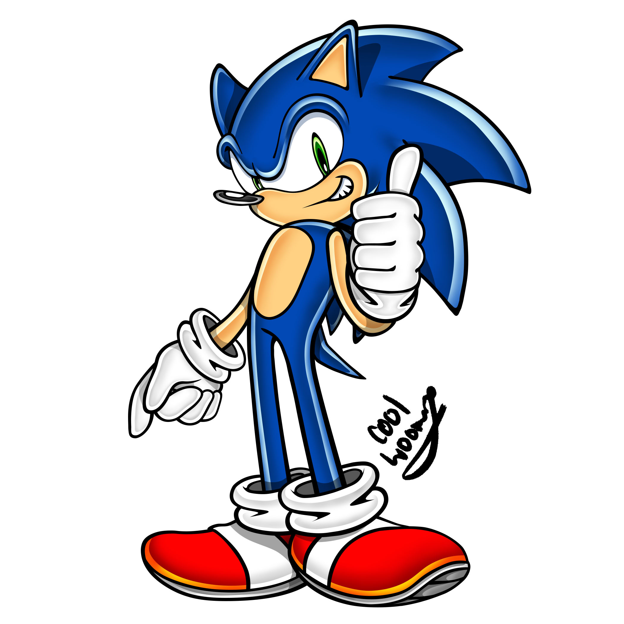 Sonic the Hedgehog (Sonic Adventure Art Style) by Sonic-Gal007 on