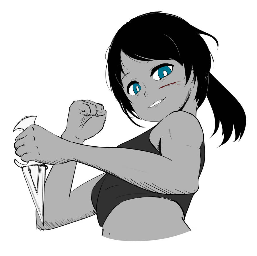 Nai holding Knife Pose by Olionry on DeviantArt