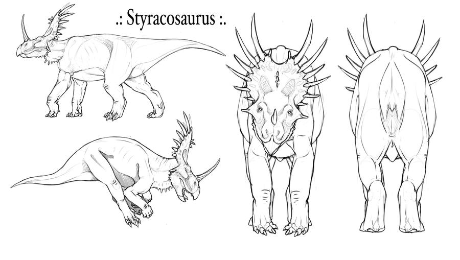 Styracosaurus sketch