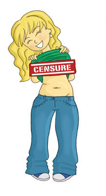 Censure girl