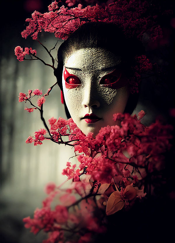 Gaasha Mask Geisha mask by Avaye on DeviantArt