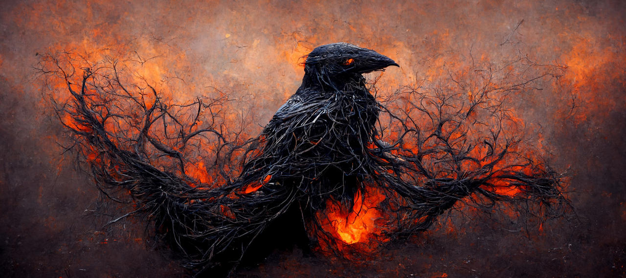 Fire Raven Color Fireraven by Avaye on DeviantArt