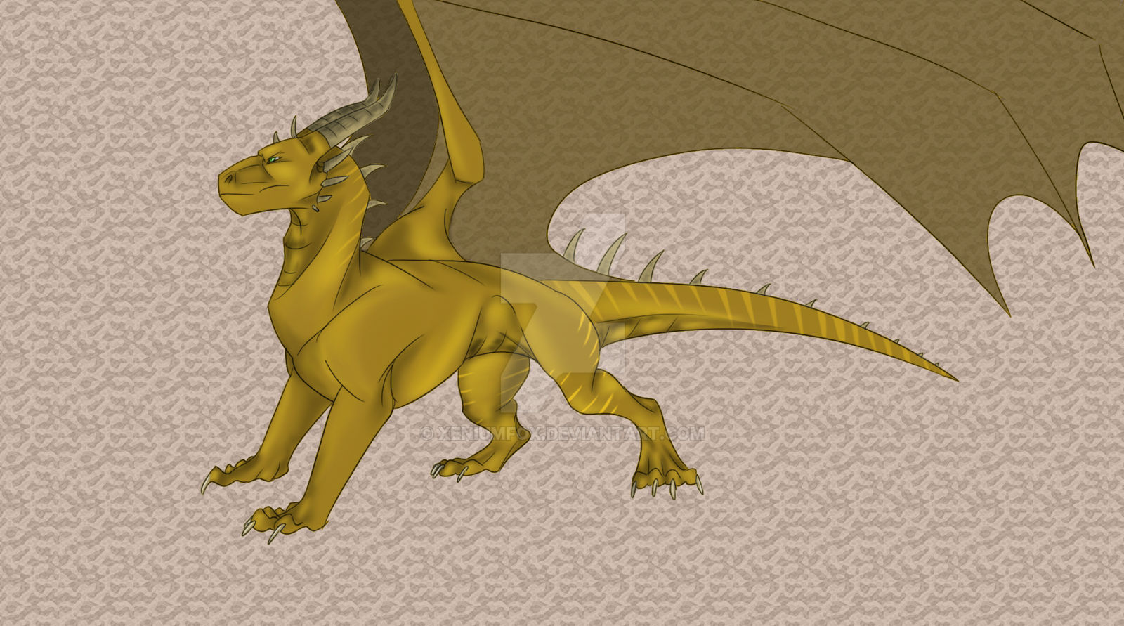 Lesser Fire Dragon by XeniumFox on DeviantArt