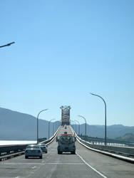 Straight lines on bridge