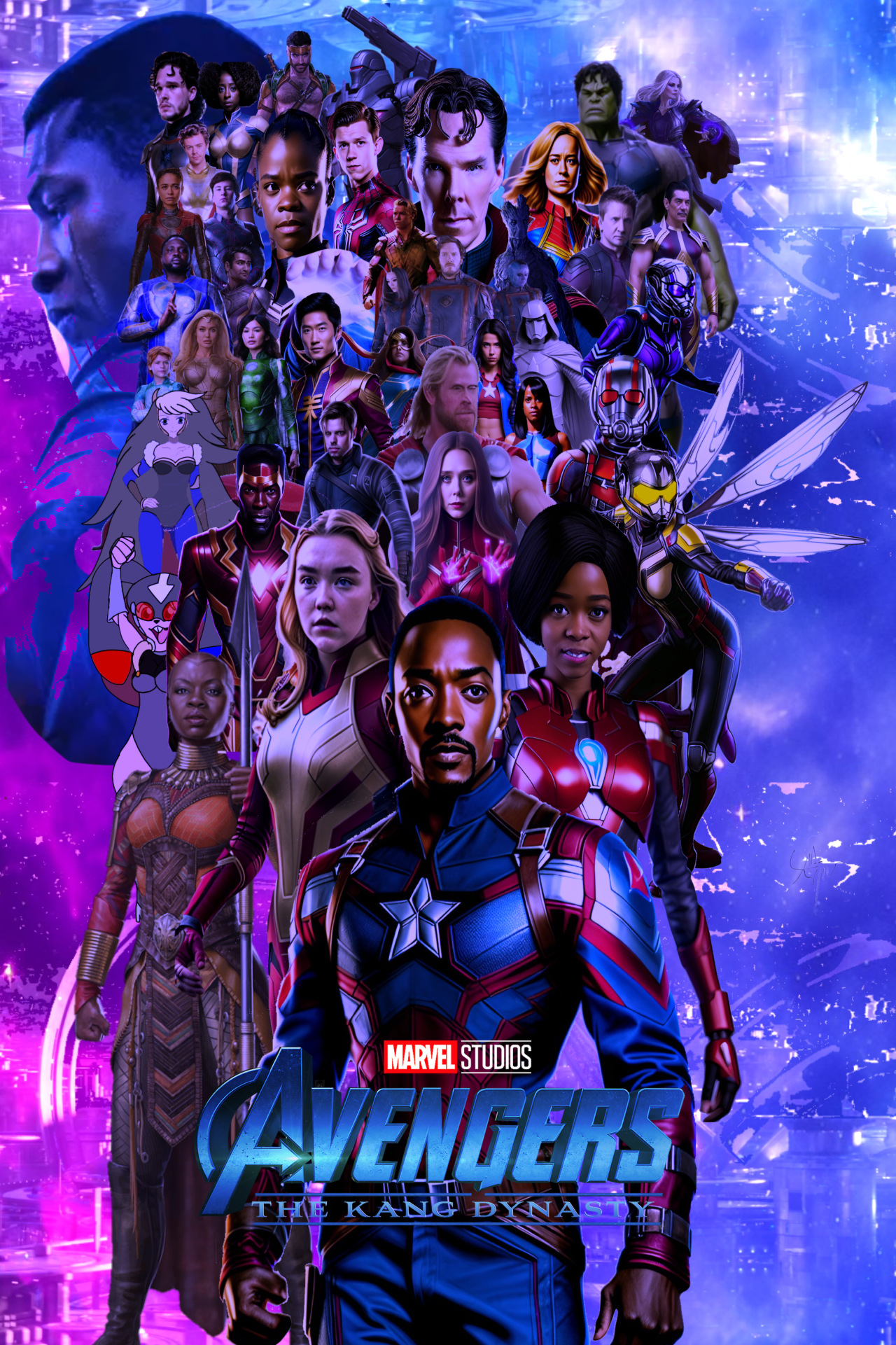 MCU - The Direct on X: New fan art for AVENGERS: THE KANG DYNASTY shows  off custom posters for 27 #MCU characters who will potentially appear:    / X