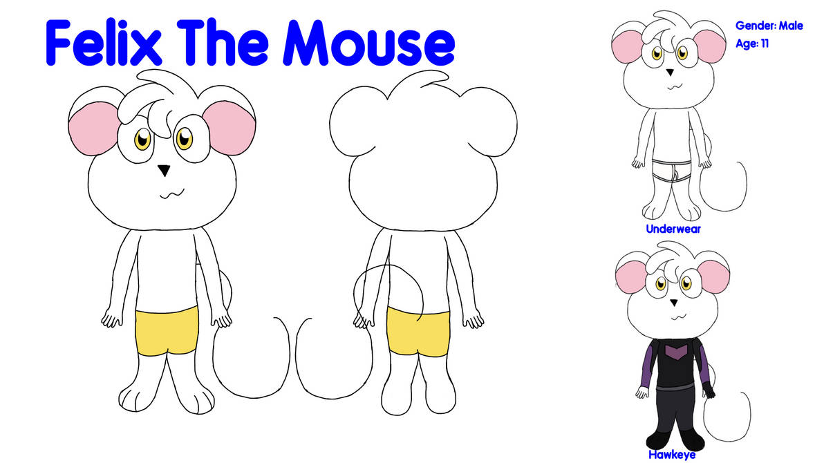 Felix The Mouse reference sheet by xXMCUFan2020Xx on DeviantArt