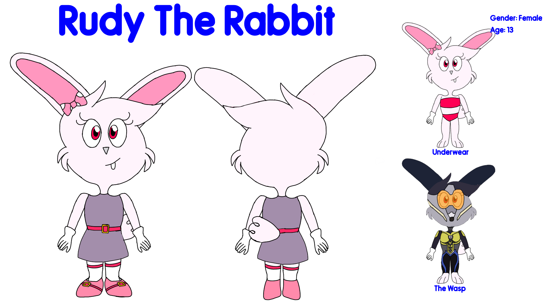 Rudham Rabbit Rudy The Rabbit reference sheet by xXMCUFan2020Xx on DeviantArt
