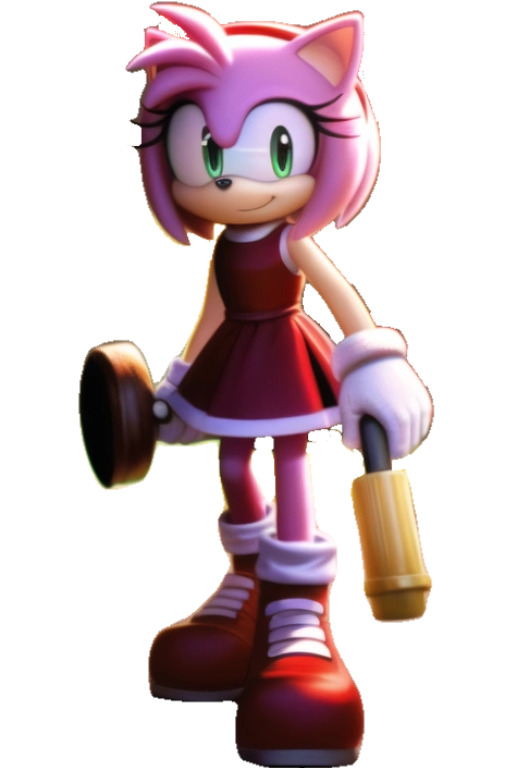 Amy Rose on hoverboard 3 Sonic the hedgehog clipart image -  Portugal