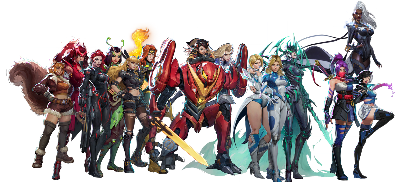 Marvel Rivals Chicks Marvel Rivals Female Characters PNG by xXMCUFan2020Xx on DeviantArt