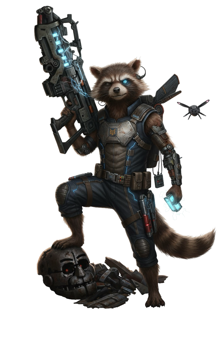 Animatronic Uprising: Rocket Raccoon (2018) Render by xXMCUFan2020Xx on ...