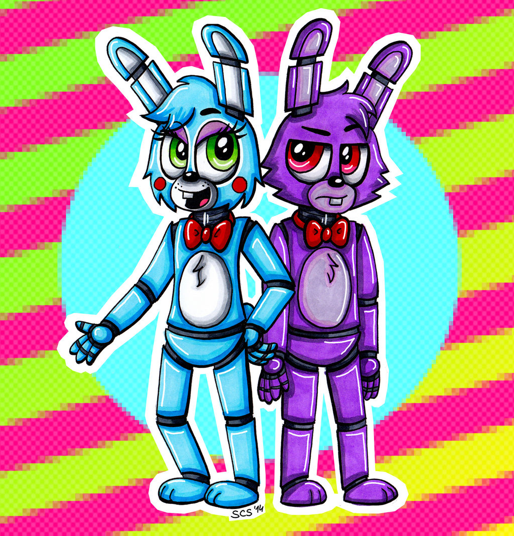 Bonnie Blue and Bonnie Purple by Spacecat-Studios on DeviantArt