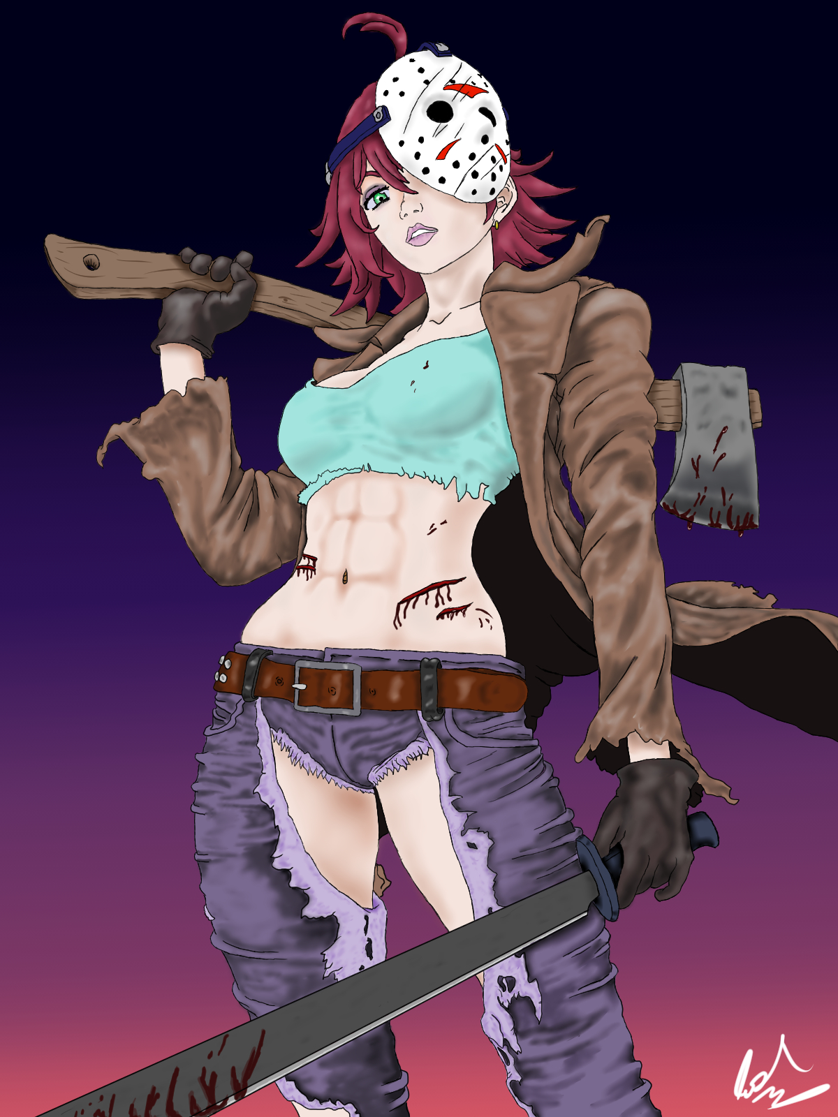 Girly Jason Voorhees Jessie Voorhees by animedudevid on DeviantArt