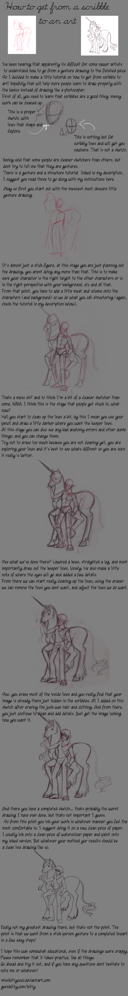 Scribble to art by gurukitty on DeviantArt
