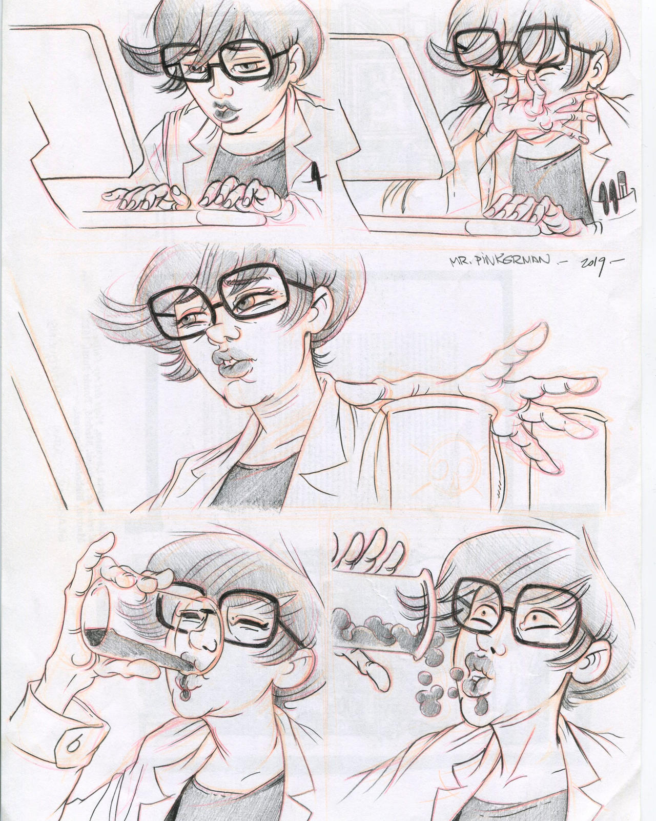 Comic Changing Roles comic transformation 01 by SenorPerez on DeviantArt