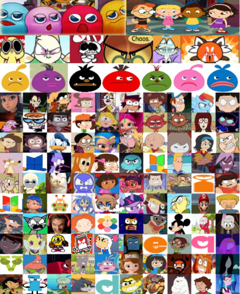 Indignant Characters Angry Characters by GroverthePac-Manfan on DeviantArt