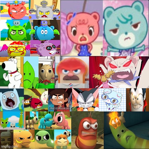 Indignant Characters Characters Enraged by GroverthePac-Manfan on DeviantArt