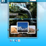 E Travel Web layout design