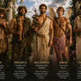 Pan, Dionysus, Asclepius, Eros, Apollo, Hermes