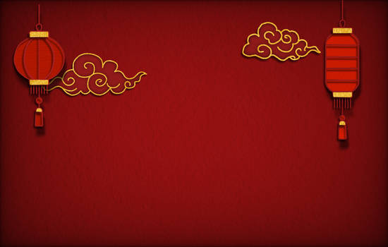 Red, Lanterns Background