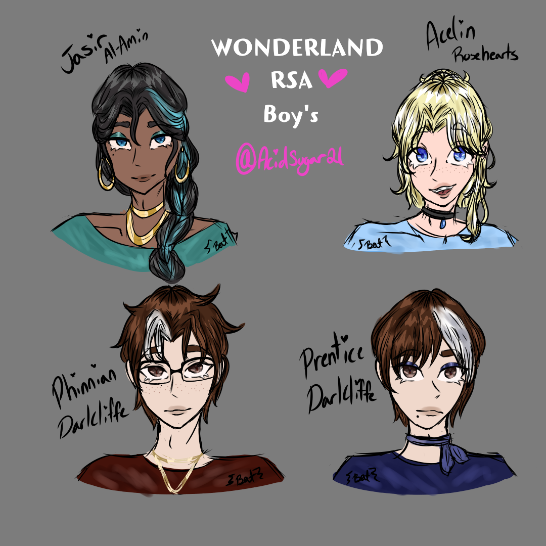 Twisted Wonderland fanart - RSA and others