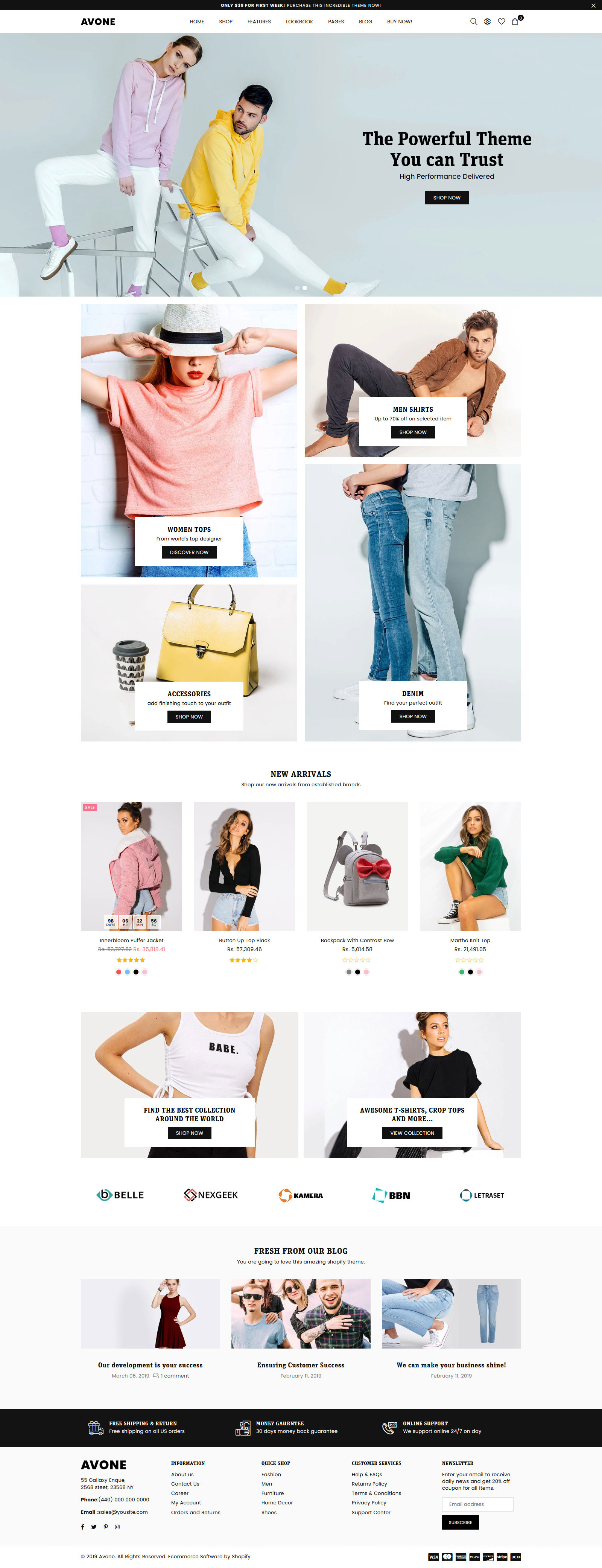Avone Multipurpose Shopify Theme by artistsanju on DeviantArt