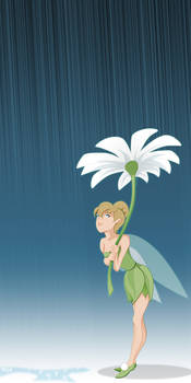 Tinker Bell in the Rain