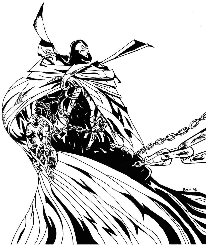 Spawn Drawing Inked Spawn Inked by philipthegreat on DeviantArt