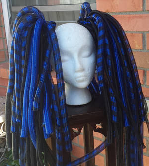 Blue and black striped Cyberlox