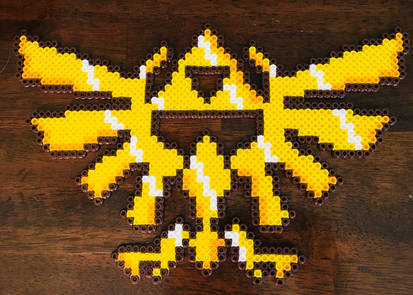 Gift: Hylian Crest Perler