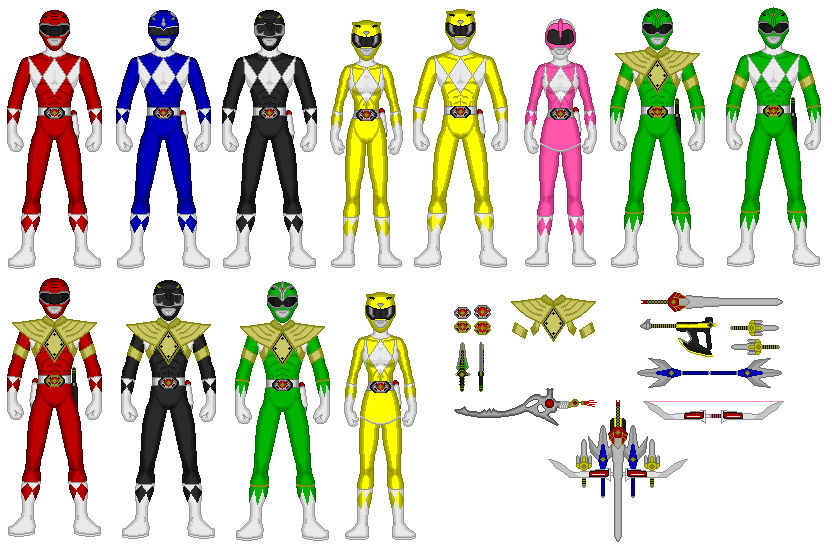 Zyuranger weapons by ZCOPION13 on DeviantArt