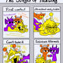 Stages of tickling Simon