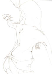 Horned Dragon Sketch