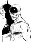 Batman and Daredevil Manga studio mess up by Paul-Moore