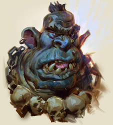 Ogre Portrait- with video process