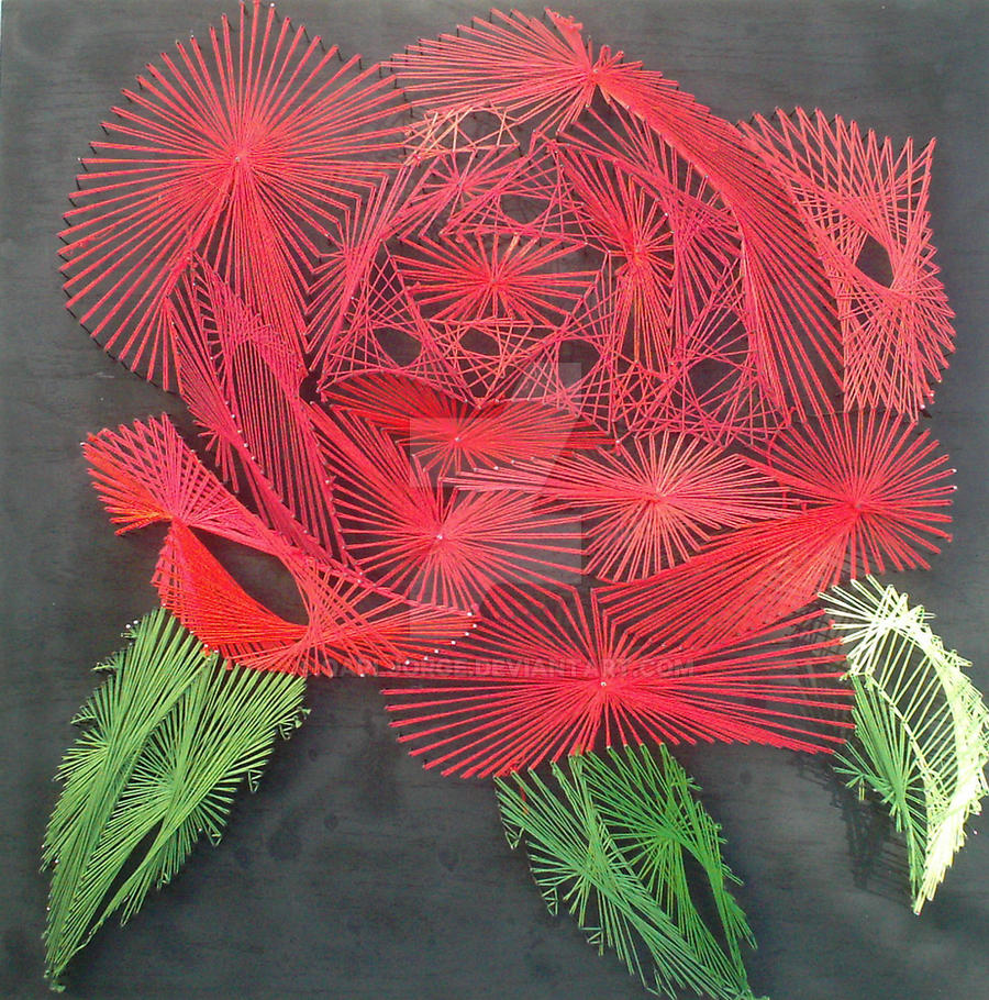 20+ Flower String Art Template