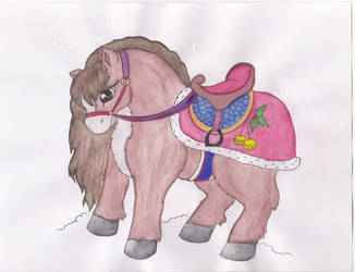 christmas horse