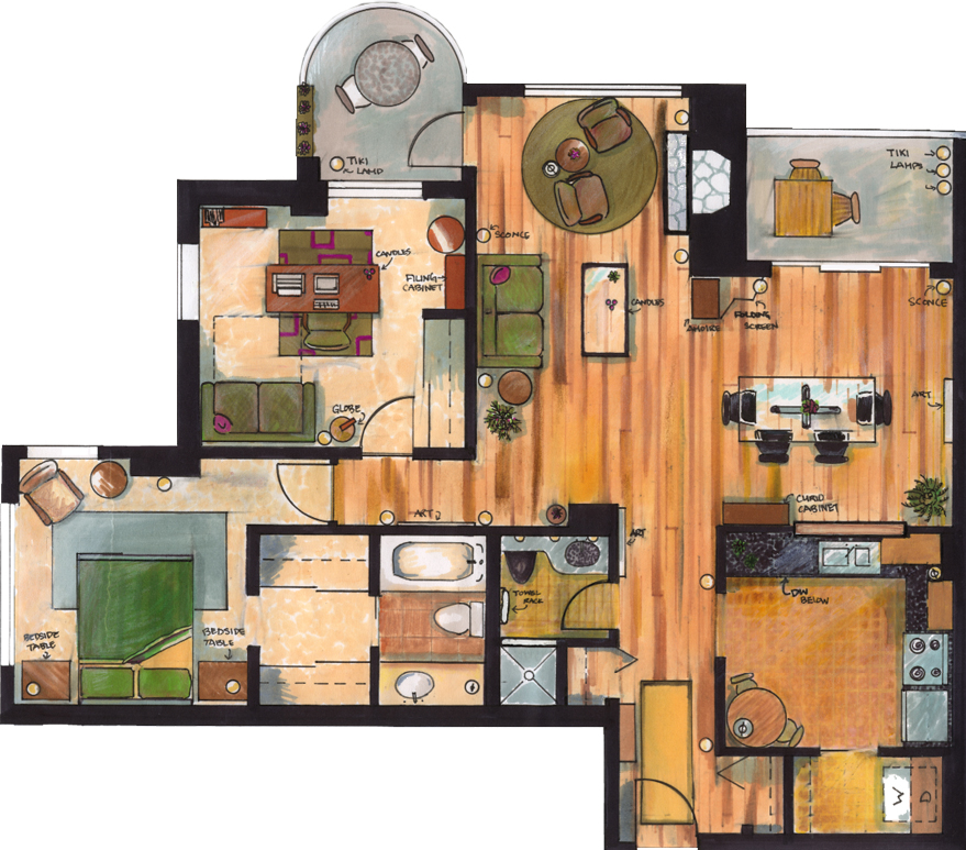 Apartment  Floor Plan  by phadinah on DeviantArt  Apartment  Floor Plan  by phadinah on DeviantArt