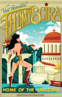 Themyscira travel poster