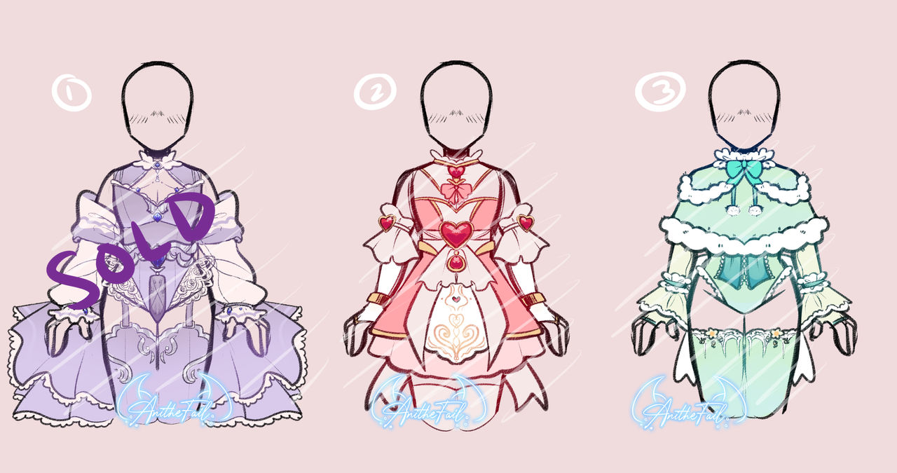 OPEN Magical girl outfit adopts by Anithecutiepie on DeviantArt
