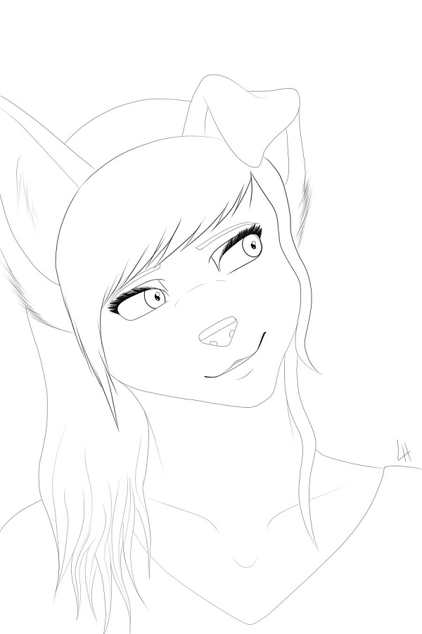 Amber Line art