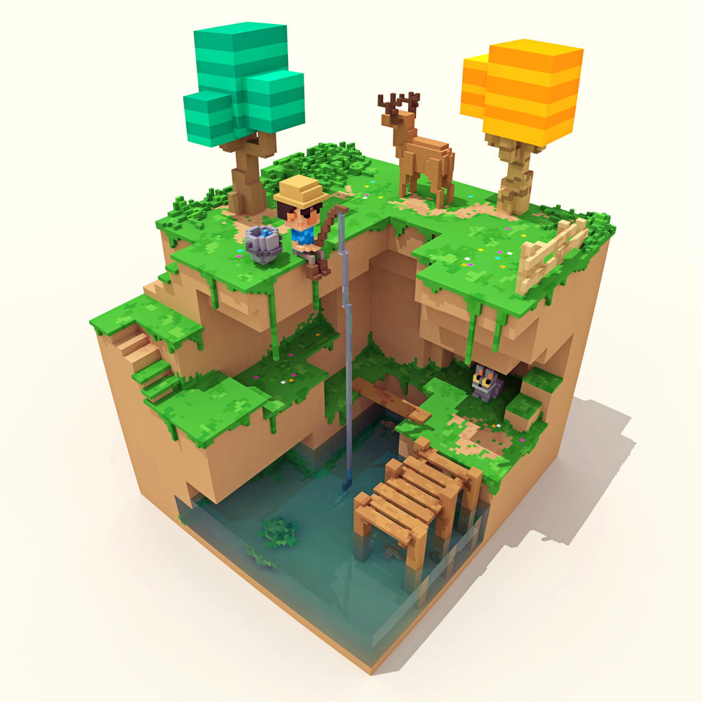 Voxel Rts Voxel Art Scene by williamsantacruz on DeviantArt
