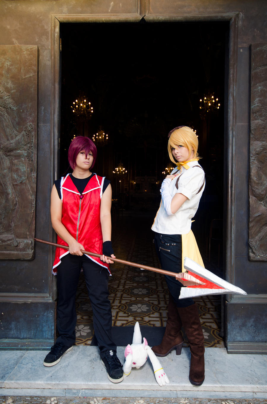 Kyoko and Mami Crossplay