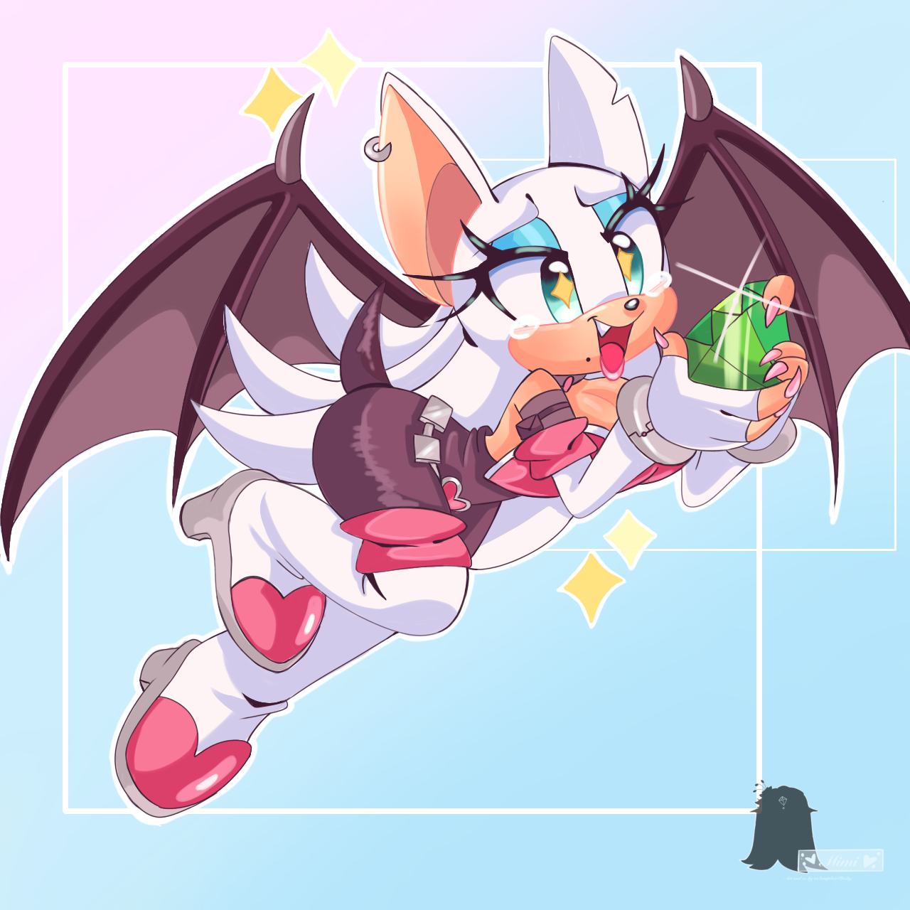 Deviantart Rouge Cream AU Rouge by SumpthinPhishy on DeviantArt